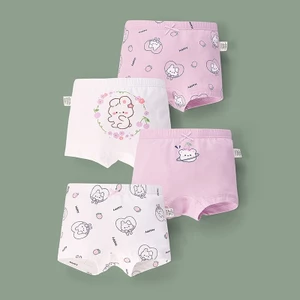 Combo 4 quần chip đùi cho bé gái chât liệu cotton kháng khuần, quần chip cao cấp 8-39kg