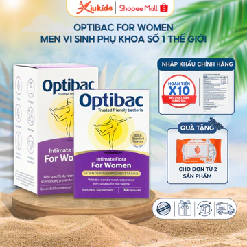 Lợi khuẩn phụ khoa Optibac For Women 30 viên hỗ trợ cân bằng độ pH tự nhiên ngăn ngừa viêm phụ khoa