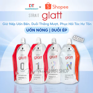Thuốc Uốn Nóng, Ép Duỗi GLATT Chính Hãng 400g – Uốn Căng Sóng Tóc, Ép Thẳng Bóng Mượt, Giữ Nếp Lâu