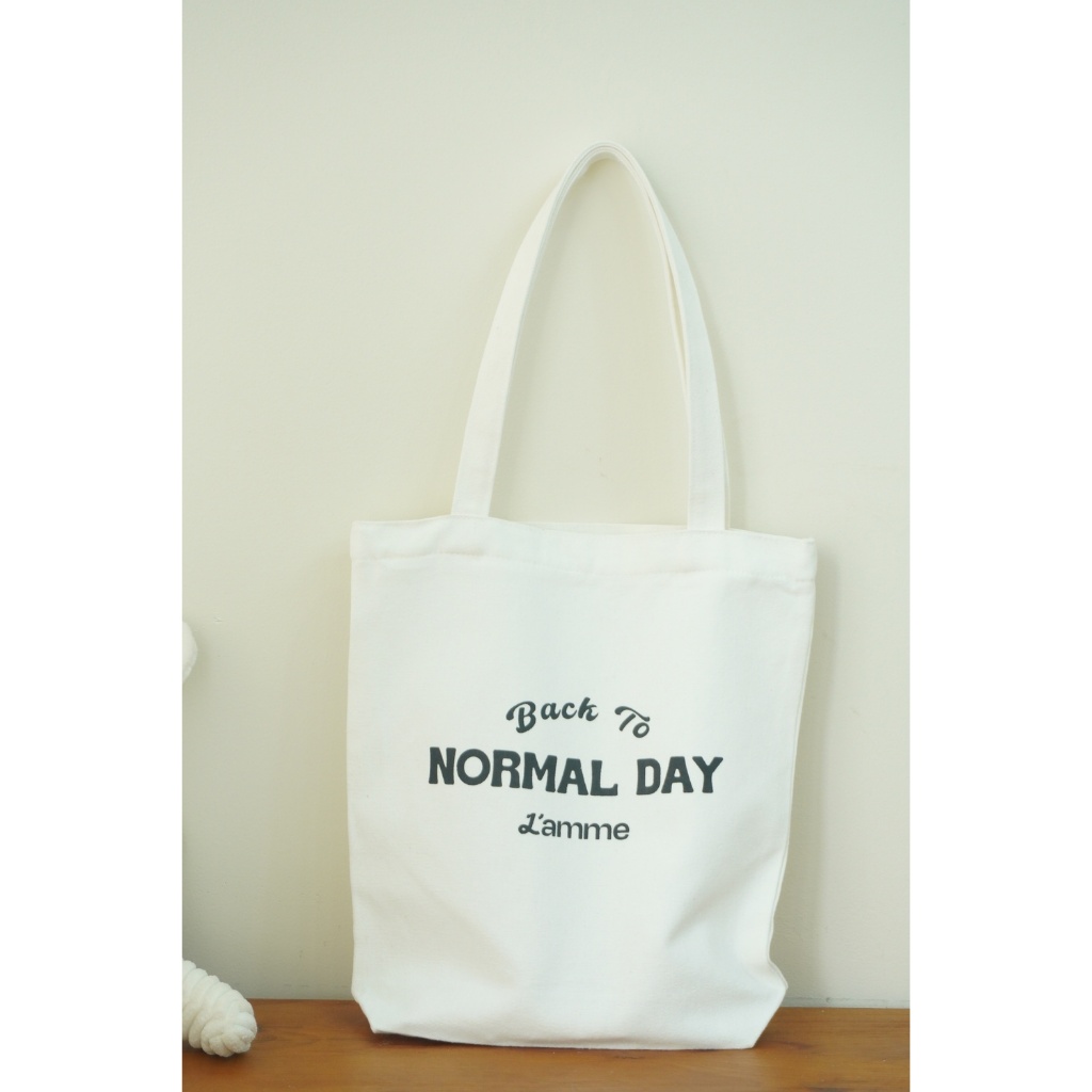 (QUÀ TẶNG GIỚI HẠN) Túi Tote Back to Normal Day L'amme dày dặn , kích thước lớn