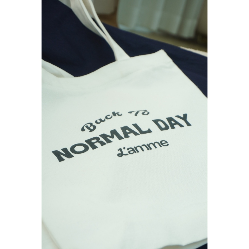 (QUÀ TẶNG GIỚI HẠN) Túi Tote Back to Normal Day L'amme dày dặn , kích thước lớn