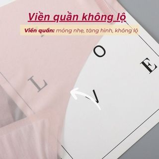 COMBO 6 Quần lót nữ đúc su không đường may lụa băng siêu mỏng tàng hình không lộ viền DEVARI L617