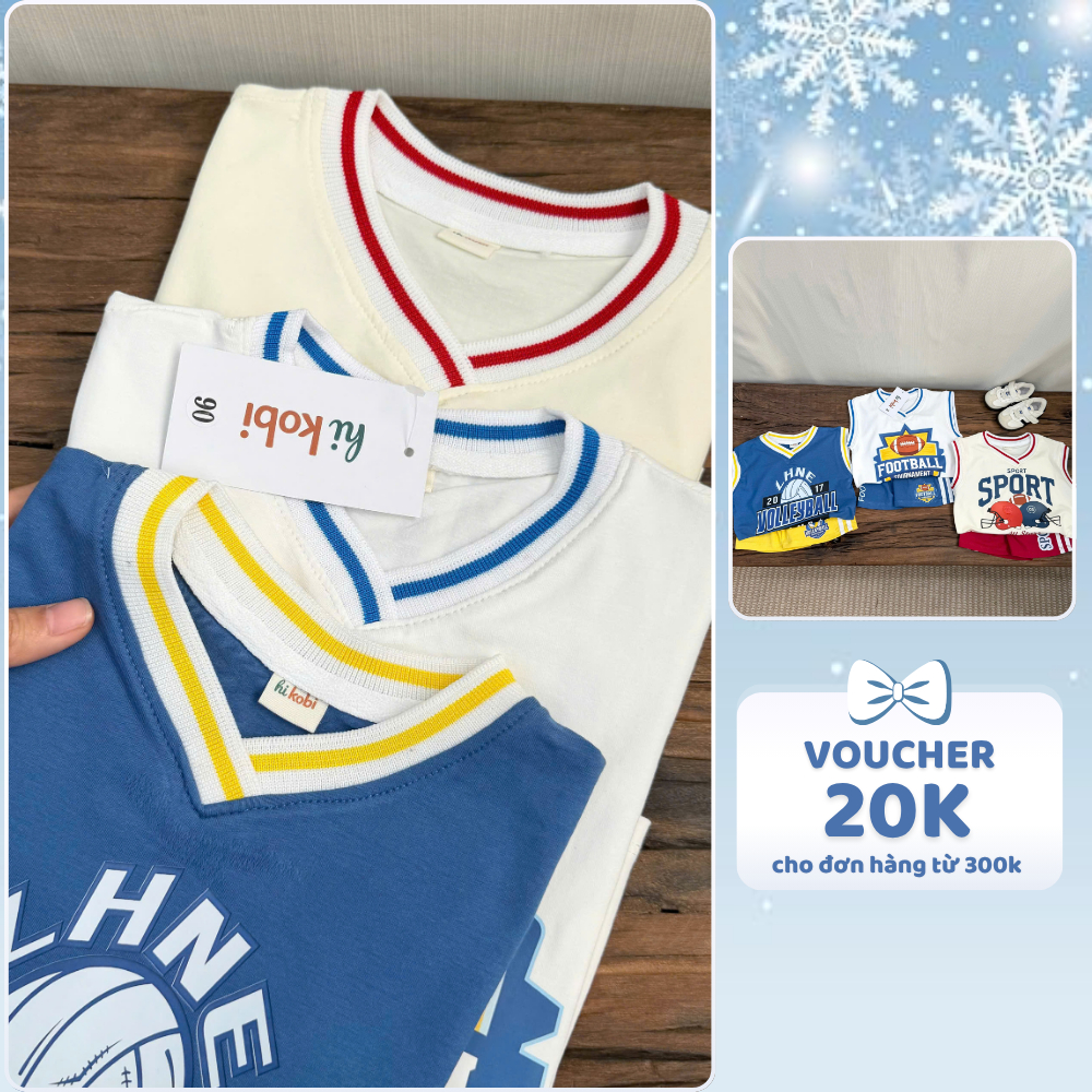 [À ƠI SHOP] A14- set 3 bộ ba lỗ bóng chày football- a100.353