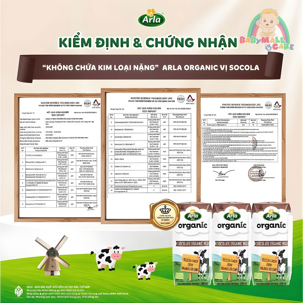 Sữa Arla Organic 200ml Bổ Sung Dinh Dưỡng, Vitamin, Khoáng Chất, Năng Lượng Cho Bé | Babymall & Care