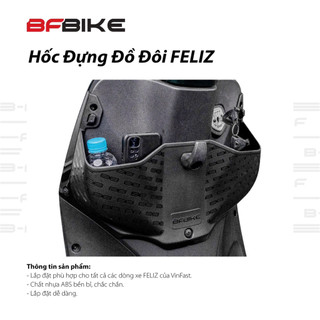 Hốc Đựng Đồ Đôi FELIZ 2025 Cho Xe VinFast Chất Nhựa ABS Bền Bỉ Chắc Chắn Lắp Đặt Dễ Dàng - Phụ Kiện