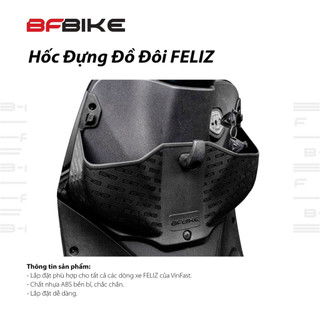 Hốc Đựng Đồ Đôi FELIZ 2025 Cho Xe VinFast Chất Nhựa ABS Bền Bỉ Chắc Chắn Lắp Đặt Dễ Dàng - Phụ Kiện