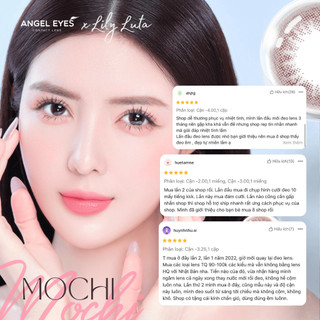 Lens nâu có độ cận Mochi hiệu Angel Eyes có độ từ 0 - 8 độ, dòng kính áp tròng nâu có độ phù hợp kỷ yếu, đi học, cô dâu