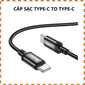 Type-C to Type-C PD 60W – Cáp Sạc Laptop, Điện Thoại, Máy Tính Bảng – Dài 1m