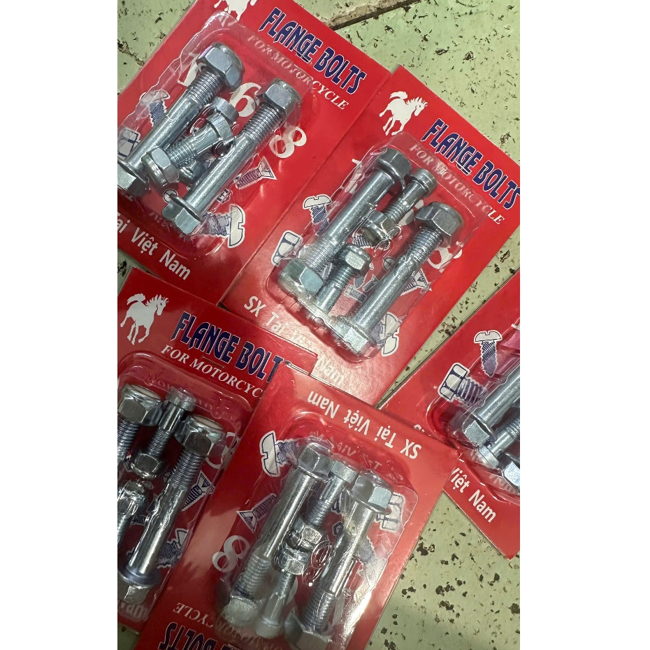 Ốc Giò Gà Xe Citi Bộ 6 Con Inox Mạ Kẽm Chắc Chắn Chống Rỉ Sét ( Bộ 6 con )