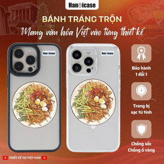 Ốp Lưng Điện Thoại Han icase Cho iPhone 12/13/14/15/16/17 Chống Sốc Chống Ố Vàng Bánh Tráng Trộn