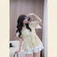 Áo Babydoll Chấm Bi Tay Bồng Mix Viền Bèo Siêu Xinh Hoadanbistore, Áo Sơ Mi Kiểu Tiểu Thư