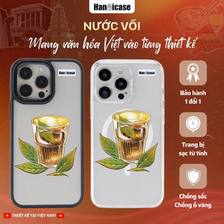 Ốp Lưng Điện Thoại Han icase Chống Sốc, Chống Ố Vàng Hình Nước Vối Cho iPhone 12 13 14 15 16 17