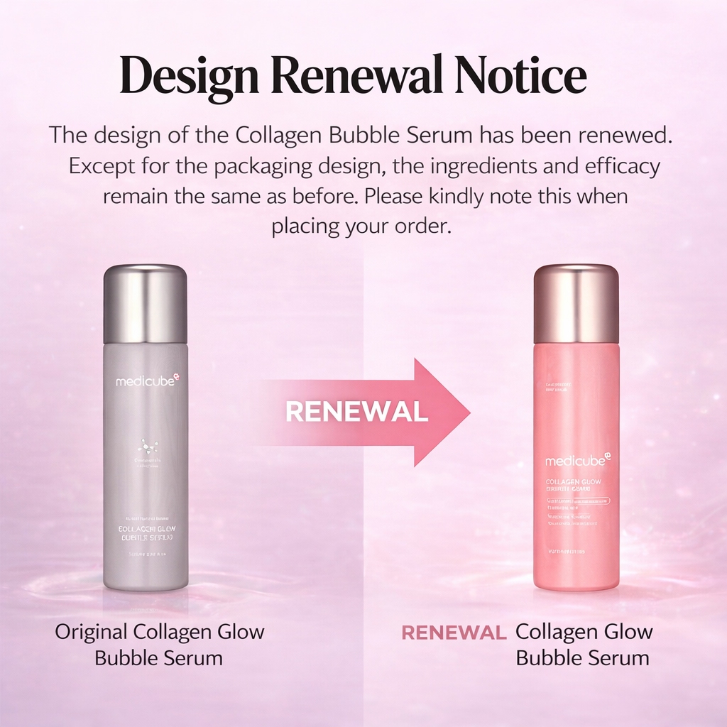 Serum Sủi Bọt Medicube Collagen Glow Bubble 100ml Dưỡng Sáng Da, Căng Bóng, Cấp Ẩm