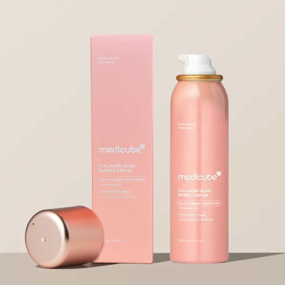 Serum Sủi Bọt Medicube Collagen Glow Bubble 100ml Dưỡng Sáng Da, Căng Bóng, Cấp Ẩm