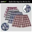Quần đùi nam họa tiết caro form ngắn có túi – Vải kate 100% cotton Flexgo