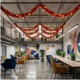 Dây Kim Tuyến Sao Vàng Trang Trí 30/4 2/9 Dài 2 Mét - Dây Treo Decor Quán Cafe Siêu Thị Sự Kiện Mừng Ngày Thống Nhất Cao