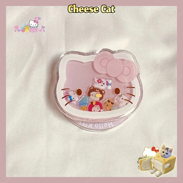 for KT Kitty giá đỡ điện thoại lắc giá đỡ điện thoại hai lớp giá đỡ điện thoại dính