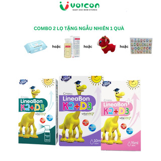 Lineabon D3K2 MK7 tinh khiết tăng chiều cao cho bé dung tích 10ml