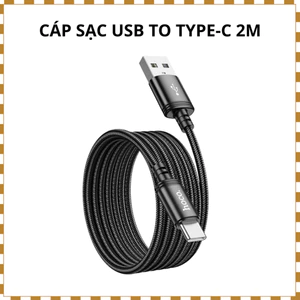 Cáp Sạc HOCO X89 USB to Type-C Dây Dù 2m Bền, Sử Dụng Tiện Lợi