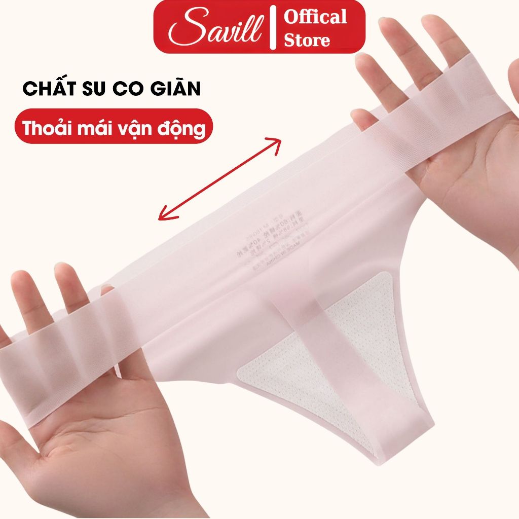 [ 2026 ] Quần lót lọt khe cao cấp - Quần lót su quyến rũ không đường may không lộ viền SAVILL L617