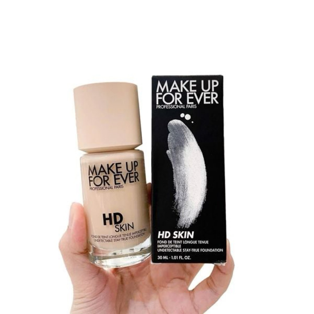 Kem nền Make Up For Ever HD Skin nắp be 1R02– Nền sáng hồng tự nhiên, căng bóng chuẩn Pháp