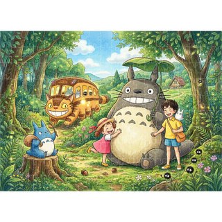 COMBO 4 tranh ghép A3 Totoro TooYoo TG0079
