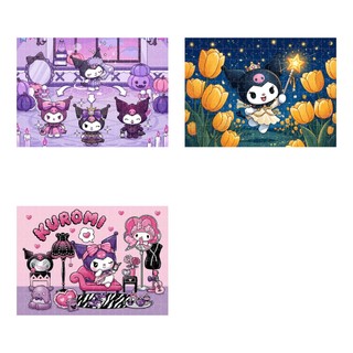 COMBO 4 tranh ghép A3 Kuromi TooYoo TG0080