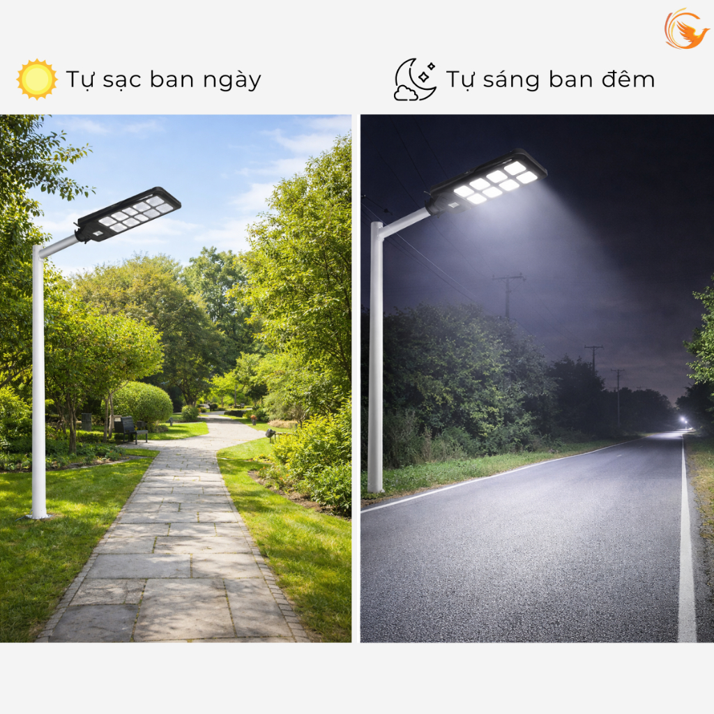 [TẶNG TRANH/ĐÈN PHA] Đèn Đường Năng Lượng Mặt Trời Rời Thể 800W| Đèn LED NLMT Cảm Biến Tự Động | Chống Nước Ngoài Trời