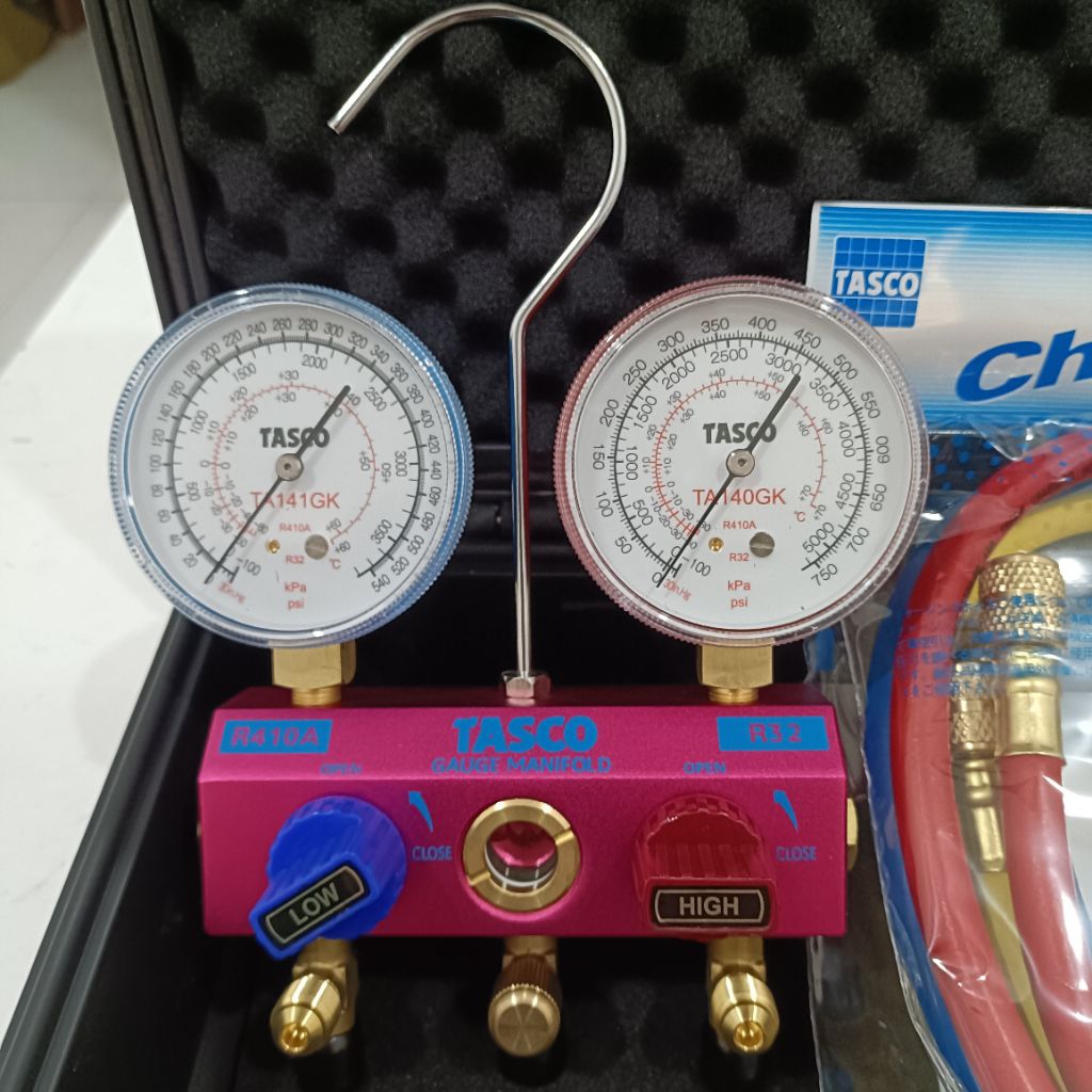Đồng hồ sạc ga R32/R410A Tasco made in Japan TA122G-1-EXP