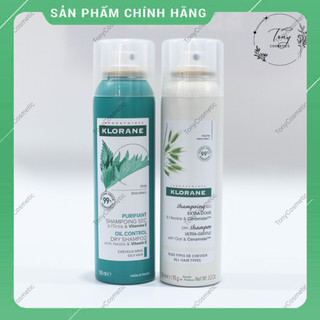 Dầu gội khô Klorane Dry Shampoo Pháp 150ml giúp tóc sạch và bồng bềnh ngay tức thì