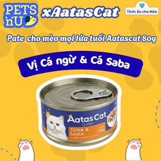 [CHÍNH HÃNG] Pate Aatas Cho Mèo Nhiều Vị 80G