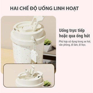 Ly Giữ Nhiệt 500ml RuBy In Hoa 3D RB-HS500 Inox 316, Giữ Nhiệt 6-8h, Bảo Hành 6 Tháng