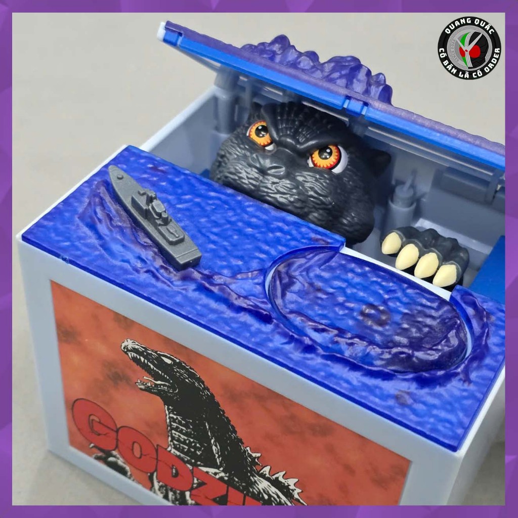[HÀNG MỚI VỀ] Mô hình đồ chơi chính hãng Godzilla Coin Bank - Ống tiết ...