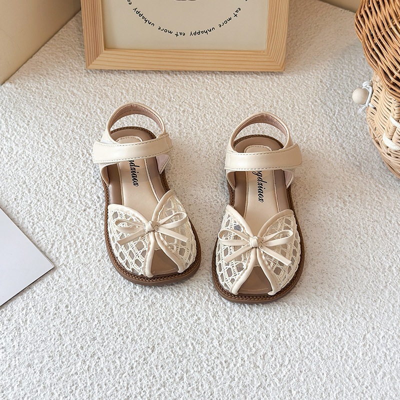 [M190] Giày Bé Gái Cao Cấp Quai Dán Tiện Lợi, Sandals Rọ Phối Lưới Thoáng Khí Phong Cách Hàn Quốc Mới Nhất TH Kids