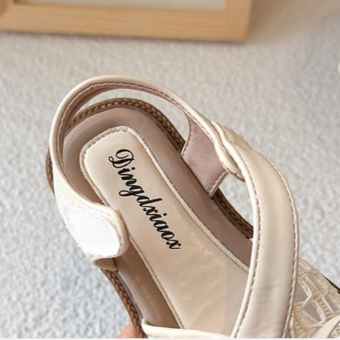 [M190] Giày Bé Gái Cao Cấp Quai Dán Tiện Lợi, Sandals Rọ Phối Lưới Thoáng Khí Phong Cách Hàn Quốc Mới Nhất TH Kids