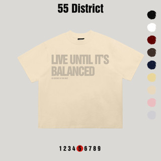 Áo thun boxy BALANCED áo phông form rộng nam nữ thời trang streetwear chất cotton D07