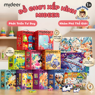 Hộp Đồ Chơi Xếp Hình Mideer Puzzle Level Up 8 Cấp Độ Phát Triển Tư Duy - Đồ Chơi Giáo Dục Sớm Giúp Bé Rèn Luyện Logic