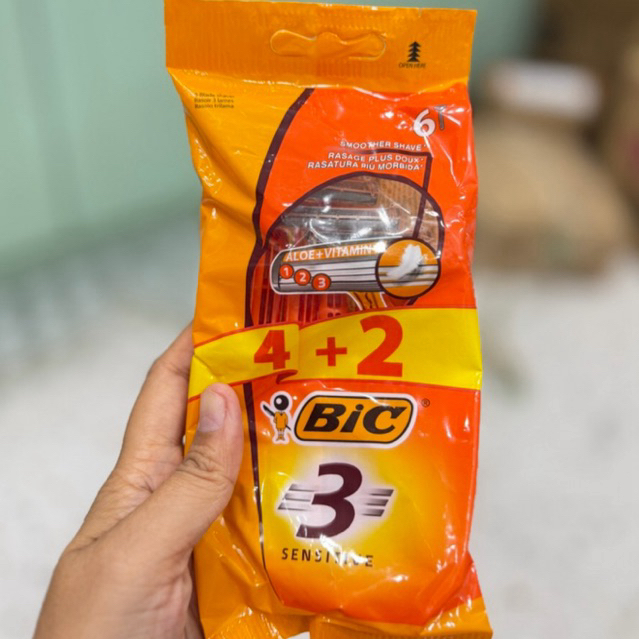 dao cạo râu bic hàng công ty 6 cây 1 gói chính hãng [hoả tốc]