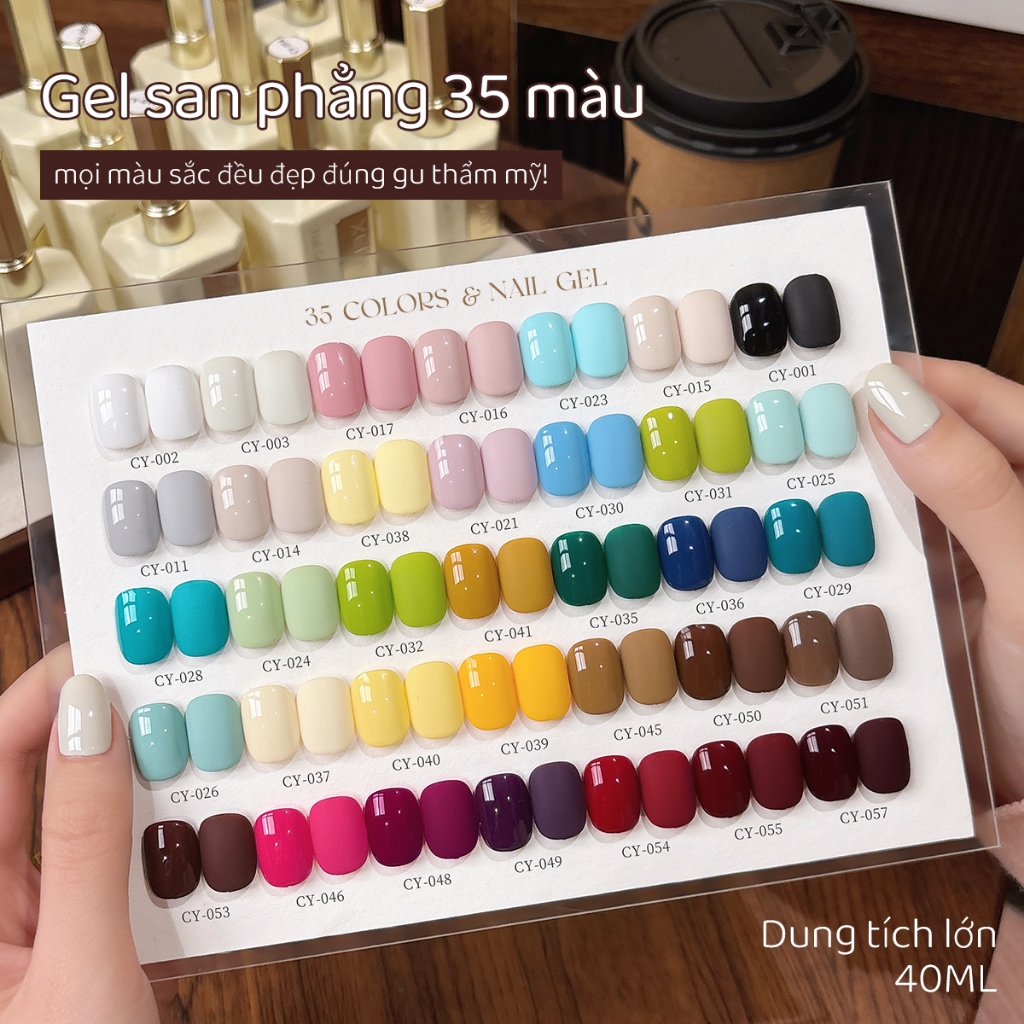 XEIJAYI 40ml - Sơn móng tay dạng gel màu hồng và nâu, đỏ và trắng, cỡ lớn.