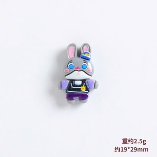 Set charm thỏ và cáo mini version 2- Hoạt hình zootopia vui nhộn siêu cute gắn dép hottrend