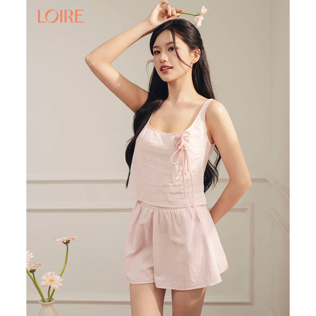[Made to Ease]Bộ Mặc Nhà Dalia Loire FDMN260358 Dáng Hai Dây Chất Thô Hàn Quốc