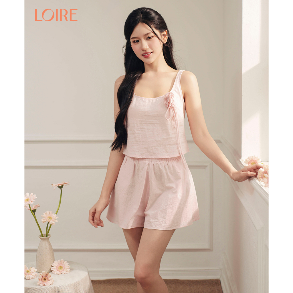 [Made to Ease]Bộ Mặc Nhà Dalia Loire FDMN260358 Dáng Hai Dây Chất Thô Hàn Quốc