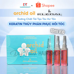 Keratin Thuỷ Phân Phục Hồi Tóc KLERAL Orchid Oil – Dưỡng Chất Tái Tạo Tóc Hư Tổn (hộp 10 ống x10ml).