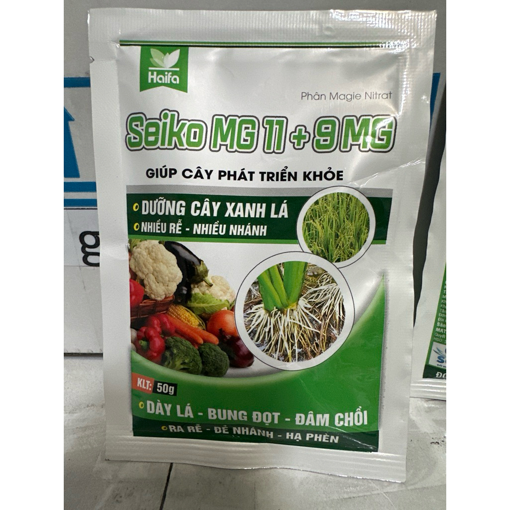 Phân bón Seiko Magie Nitrat (MgNo3) Lá Xanh Tốt, Dày, đâm chồi ra rễ cực mạnh, chống hiện tượng xoắn rụng lá