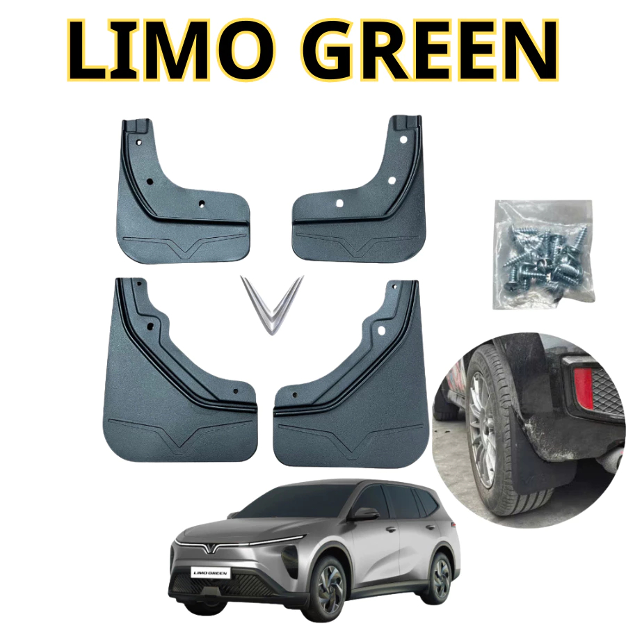 Bộ 4 Chắn Bùn xe Vinfast Limo Green/ MPV7 Hạn Chế Bùn Đất Bắn Dễ Lắp Không Cần Khoan