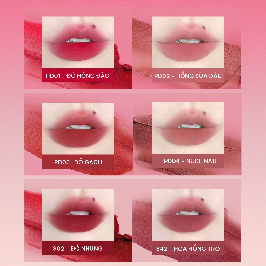 Son Bùn Hũ INTO YOU Mịn Lì Nhẹ Dễ Tán, Không Khô Môi Dùng Cho Môi Và Má 5g