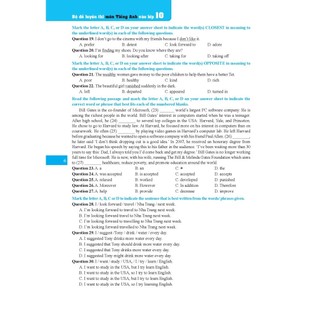 Sách Lớp 9 - Bộ đề luyện thi môn tiếng anh vào lớp 10 (Có đáp án) Bùi Văn Vinh