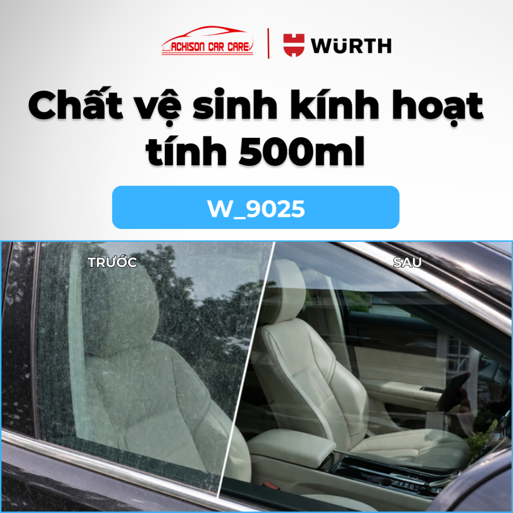 WURTH CHẤT VỆ SINH KÍNH HOẠT TÍNH  500ML 9025 LÀM SẠCH BỀ MẶT KHÔ NHANH KHÔNG ĐỂ LẠI VẾT