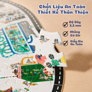 Bộ Đồ Chơi Xếp Hình Mideer Vali Box Puzzle 104 Mảnh - Đồ Chơi Giáo Dục Sớm Phát Triển Tư Duy Não Bộ, Quà Tặng Cho Bé