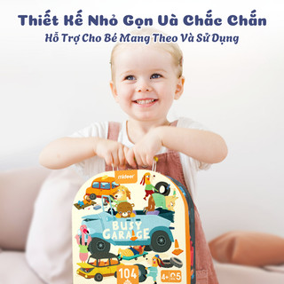 Bộ Đồ Chơi Xếp Hình Mideer Vali Box Puzzle 104 Mảnh - Đồ Chơi Giáo Dục Sớm Phát Triển Tư Duy Não Bộ, Quà Tặng Cho Bé